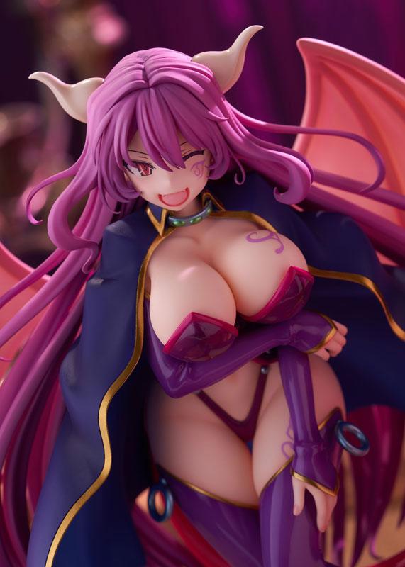 ≪amiami限定特典≫勇者大戰魔物娘Paradox RPG「Alma Elma illustration by Cool教信者」預約品,紫色頭髮惡魔娘,帶角和翅膀。