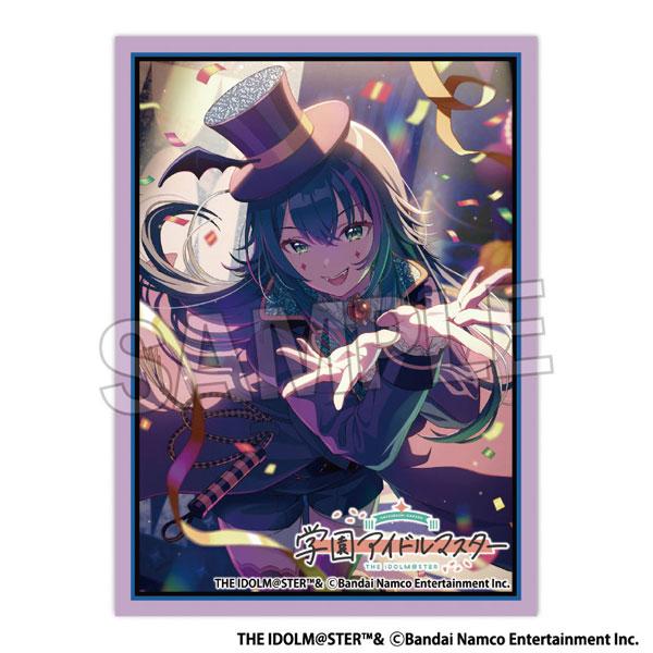 學園偶像大師插圖卡套,月村手毬角色,戴高帽,狂騒曲風格設計。