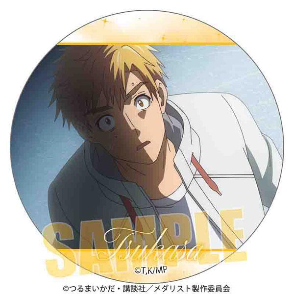 金牌得主回憶徽章:明浦路司E,金髮男子身穿白色連帽衫,臉部特寫。