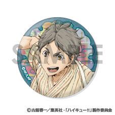 排球少年!!浴衣主題全息徽章,10個入BOX其中一款設計。