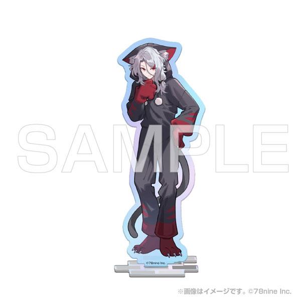 附身於我與黑神的心靈諮詢所 動物裝極光立牌,貓耳連帽裝角色全身立繪。