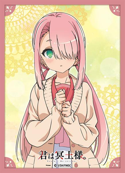 Broccoli角色卡套,女僕冥土小姐「日陰中」設計,粉髮角色立繪。