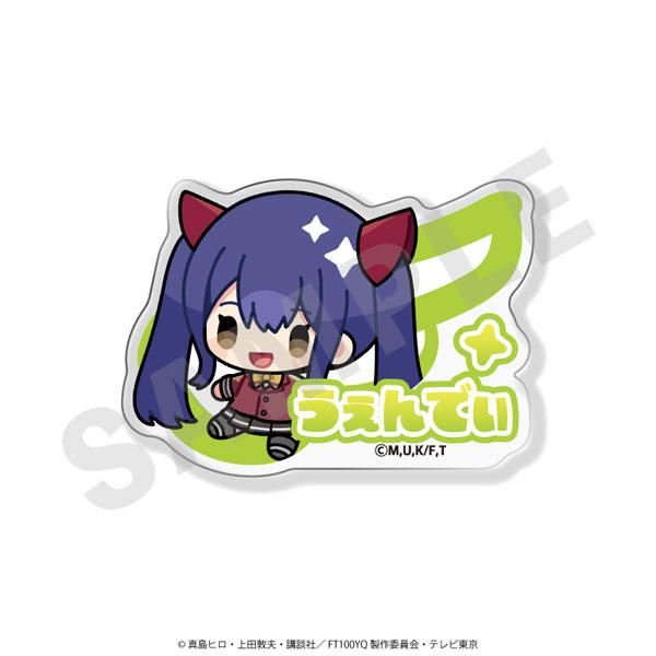 「FAIRY TAIL 魔導少年 100年任務」溫蒂姓名徽章,Q版人物設計。