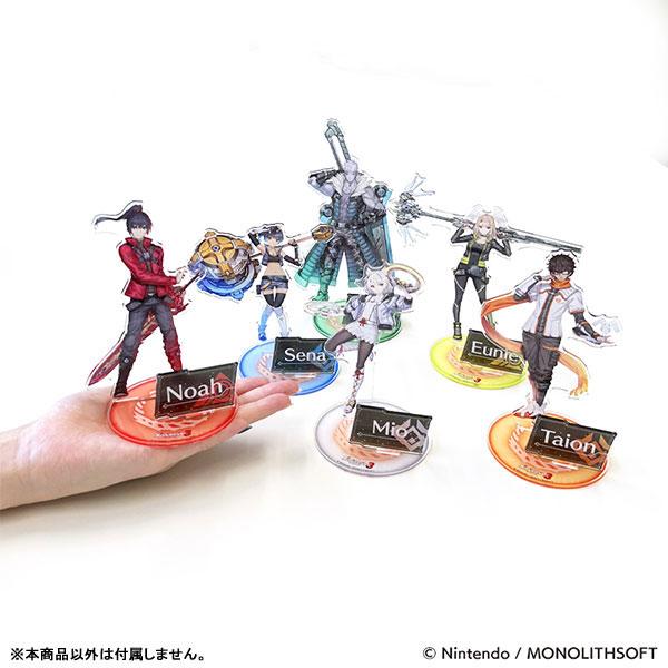 異度神劍3立牌系列,展示彌央及其他角色設計。