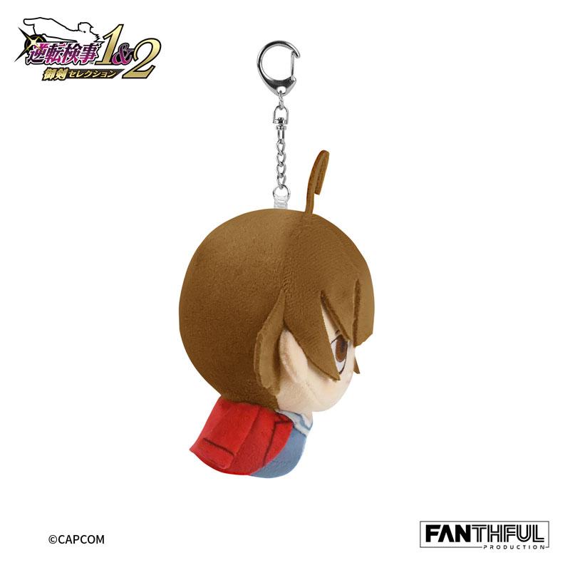 一柳弓彥毛絨公仔鑰匙圈,逆轉檢事系列,側面展示。