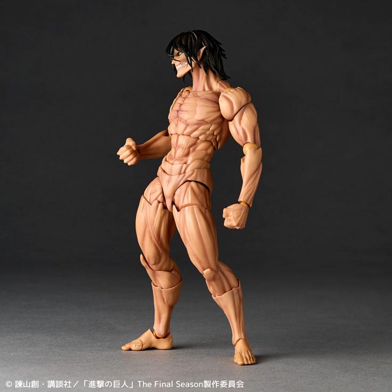 進擊的巨人 REVOLTECH Amazing Yamaguchi 可動人偶,肌肉紋理細節。
