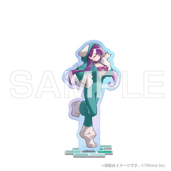 黒神Mirei 動物裝極光立牌,身穿綠色動物連身衣,可愛站姿。