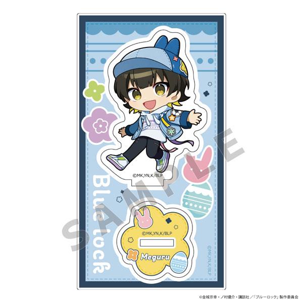 蜂樂回牛仔復活節主題立牌,Q版角色穿著牛仔服裝,背景有花朵、兔子和彩蛋裝飾。