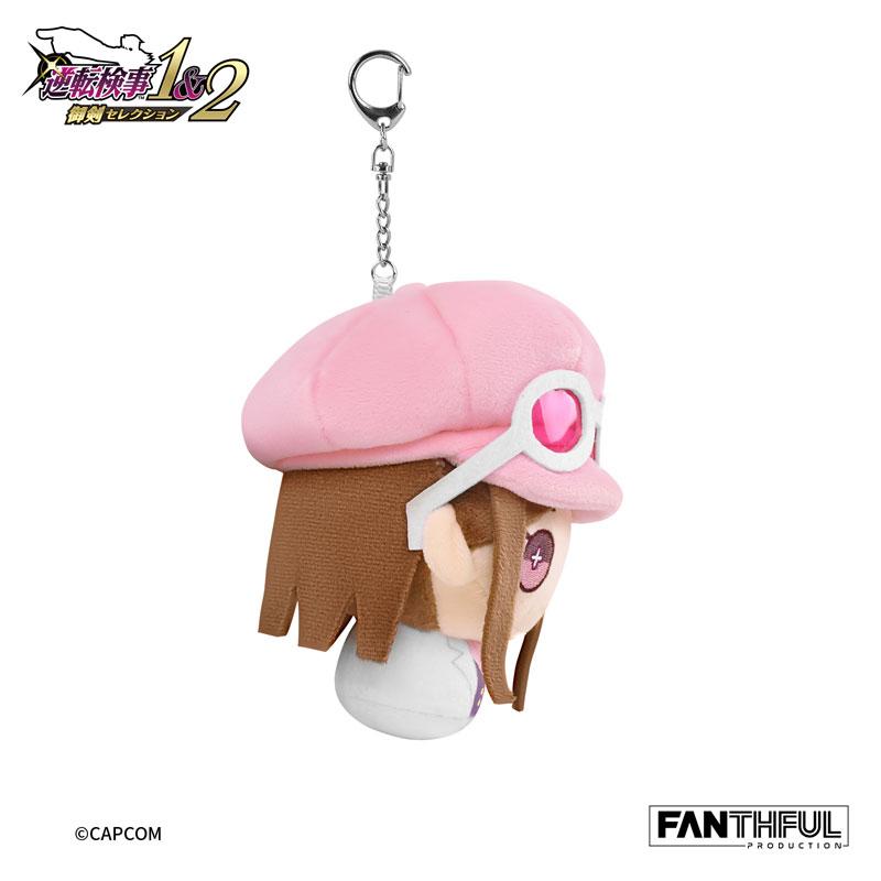 寶月茜毛公仔鑰匙扣,《逆轉檢事》系列,戴粉紅色帽及眼鏡。