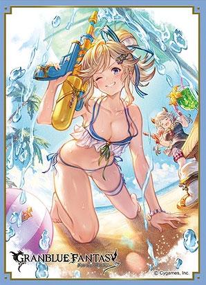 角色卡套收藏 Matt Series:碧藍幻想 庫庫魯,泳裝人物手持水槍的設計。