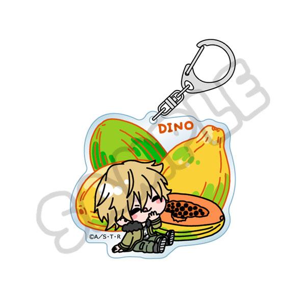 家庭教師REBORN! 迪諾Q版坐姿水果圖案鑰匙扣