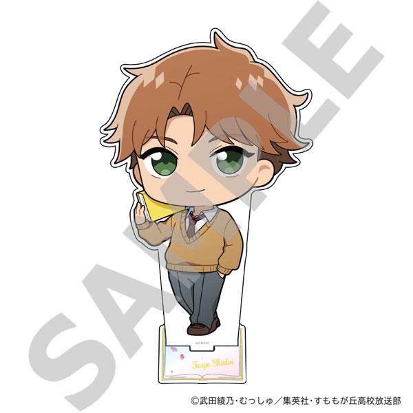 荻大(Deformed 讀書ver) BIG立牌:卡通風格人物立牌,手持書本,身穿制服。