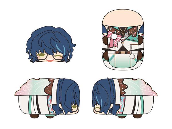 趴趴公仔青葉紡設計圖,顯示正面、背面及側面,偶像夢幻祭vol.12。