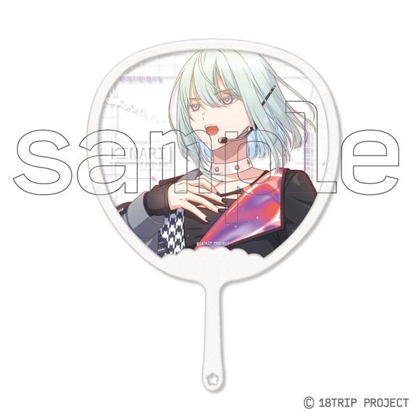 透明團扇,印有18TRIP 應援角色 2.畔川幾成 圖案,歌手造型。
