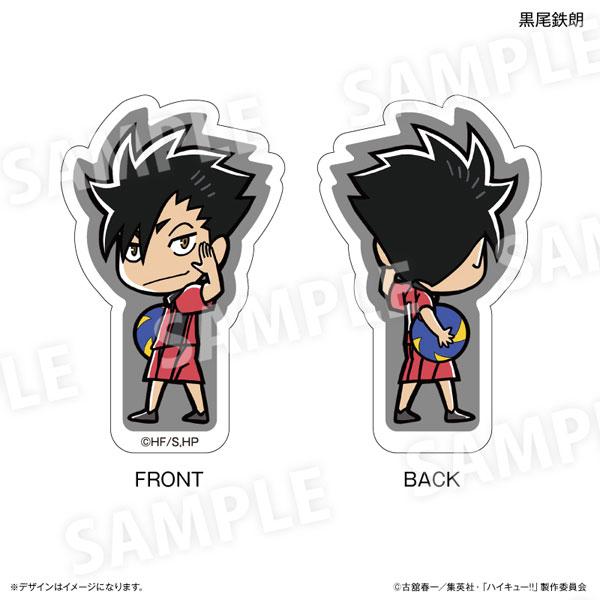 排球少年!!雙面立牌,黑尾鐵朗身穿球衣,正面與背面設計。