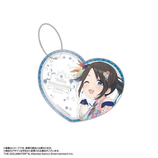 偶像大師閃耀色彩掛件立牌:三峯結華,單眼微笑,心形設計。