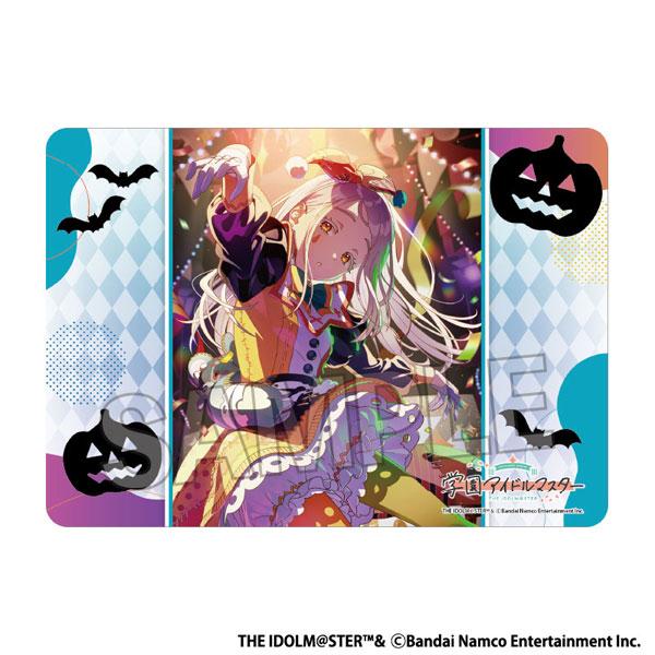 學園偶像大師遊戲墊:仮裝狂騒曲,篠澤廣角色,萬聖節風格插圖。