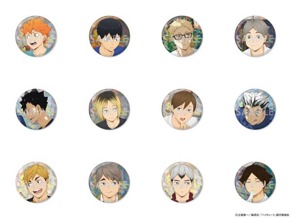 排球少年!! 交換全息徽章-我要開動了!- 12個入BOX,展示多款角色設計。