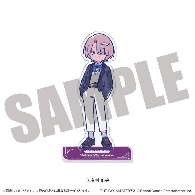 「學園偶像大師」有村麻央立牌,全身立姿,穿著制服。