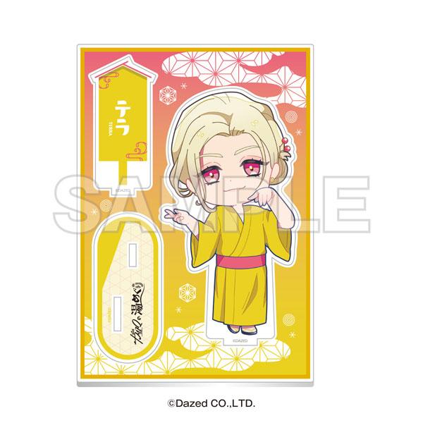 「超人共居單位的故事『魅力』」Tera身穿浴衣的Q版立牌,泡湯巡禮設計。