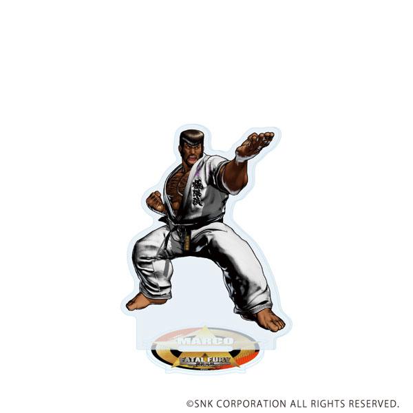 立牌「餓狼傳說 City of the Wolves」馬可·羅德里格斯官方插圖,格鬥姿勢。