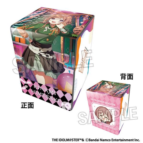 學園偶像大師插圖合成皮牌組收納盒,展示姫崎莉波萬聖節設計。