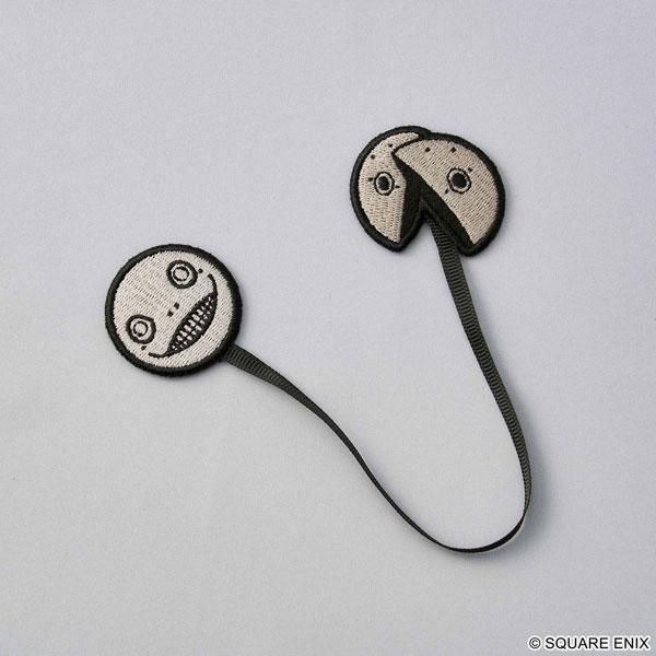 《NieR:Automata》艾米爾刺繡書籤,圓形頭像與分離式頭像設計。