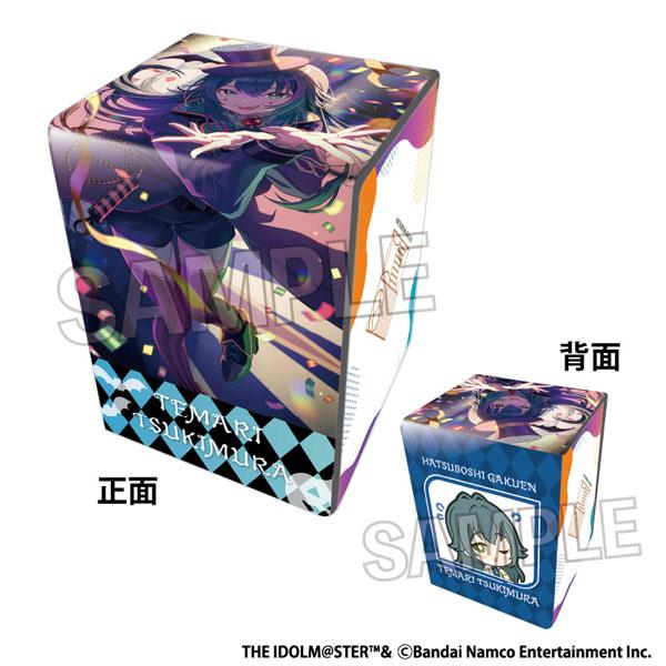 學園偶像大師插圖合成皮牌組收納盒,月村手毬設計展示。