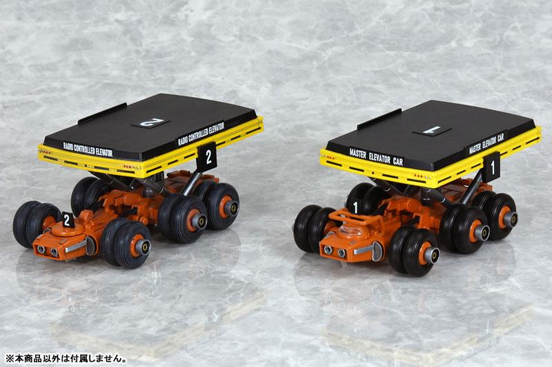 《雷鳥 機械師 Selection Part 1》模型,展示標有數字1和2的電梯車。