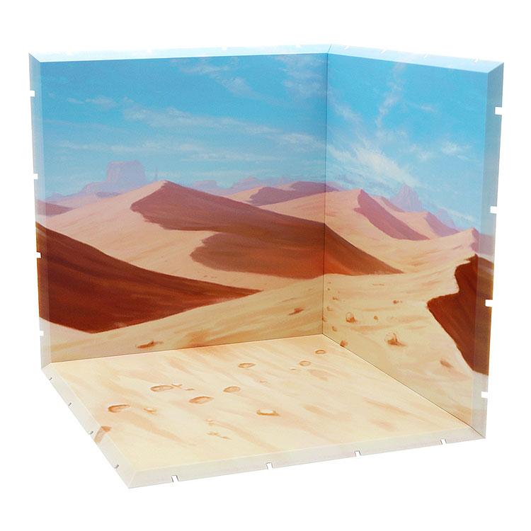 Dioramansion200 沙漠背景,呈現沙丘和藍天。