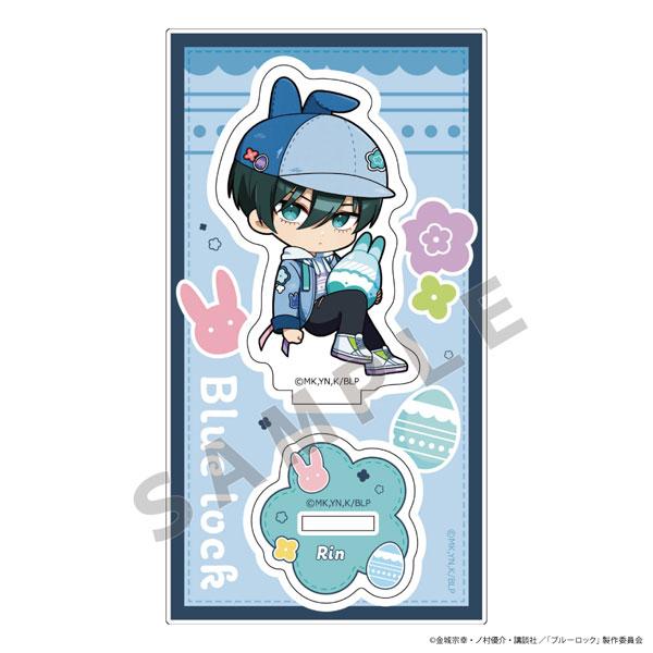 藍色監獄立牌:糸師凜牛仔復活節造型,手抱兔子玩偶。