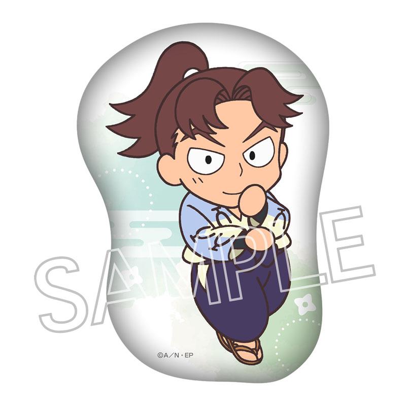 忍者亂太郎山田利吉模切靠墊,卡通人物站立姿勢。