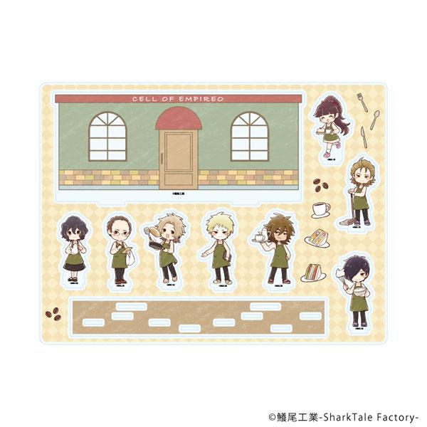 [預訂] 細胞神曲咖啡廳ver. GraffArt插圖立牌 A 款設計。