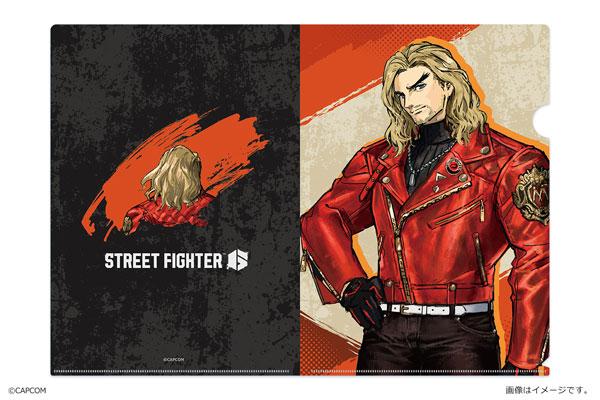 [預訂] 街頭霸王6 A4透明文件夾，肯(KEN)身穿紅色皮夾克設計。