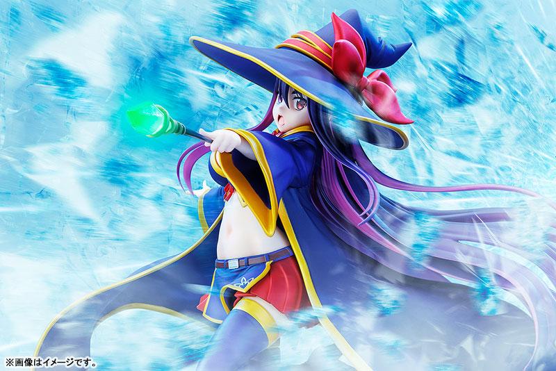 1/7比例 伊多拉·阿波羅 完成品模型：手持法杖、身穿法師服裝的角色。