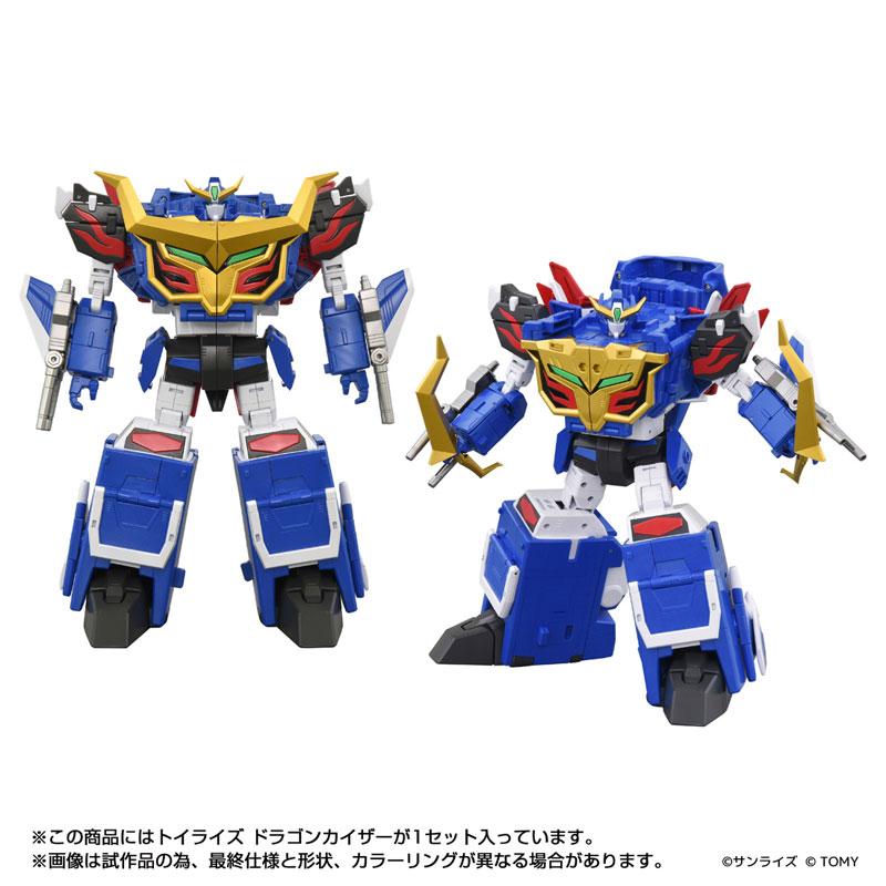 [預訂] Toyrise 龍皇凱撒機器人模型，藍色、紅色和金色細節。