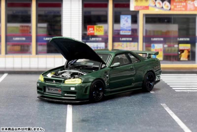 [預訂] 1/64 日產 天際線 GTR R34 (NISMO) CUSTOMIZED 深綠色《24年9月預約》