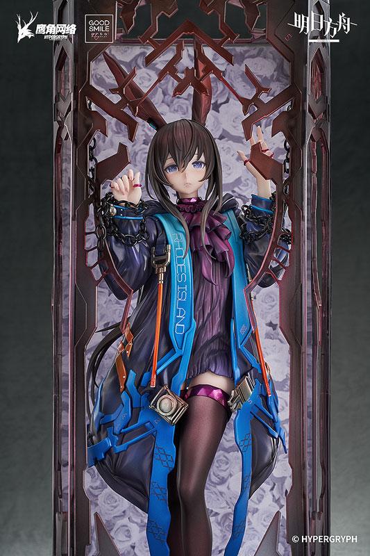 [預訂] 明日方舟 阿米婭 huke VER. 1/6 完成品模型，帶鎖鏈與花紋背景。