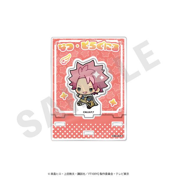 [預訂] 「FAIRY TAIL 魔導少年 100年任務」立牌，納茲Q版造型，紅色星形背景。