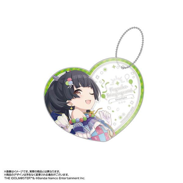 [預訂] 黛冬優子掛件立牌，偶像大師閃耀色彩Vol.1，心形背景。