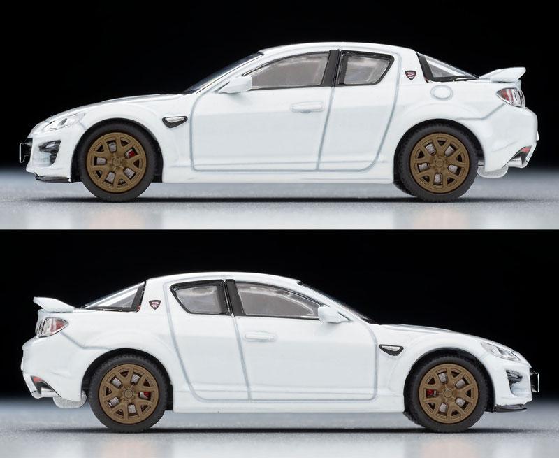 Tomica Limited Vintage Neo LV-N314e Mazda RX-8 Spirit R (白) 2012年式模型車側面圖。