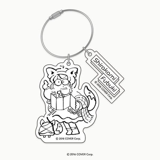 [Pre-order] "hololive Meet 2024" Deformed image illustration keychain Fubuki Shirakami "December 24 reservation"