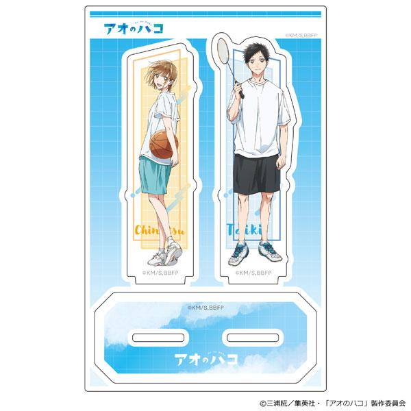 [預訂] TV動畫『青春之箱』鹿野千夏壓克力立牌，持籃球；豬股大喜壓克力立牌，持羽毛球拍。