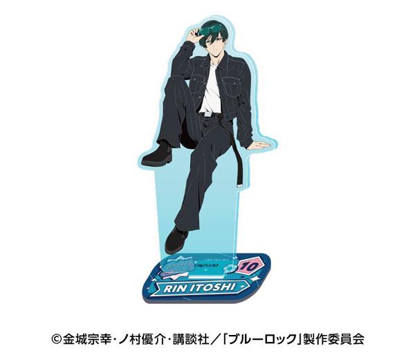 [預訂] TV動畫『藍色監獄』糸師凜立牌：糸師凜坐姿，戴著眼鏡，穿著黑色外套。