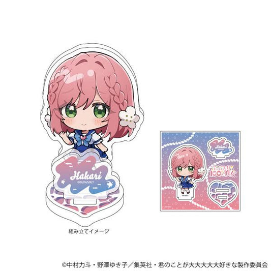 [Pre-order] Standing card "100 girlfriends who love you so much" 02/Ocean ver. Hanazono Hanari (mini character illustration) "Reservation for October 24"