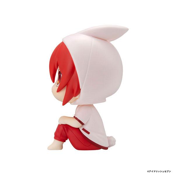 [預訂] LookUp 偶像星願 七瀨陸 完成品模型，紅髮角色穿著兔子帽衫，坐姿。