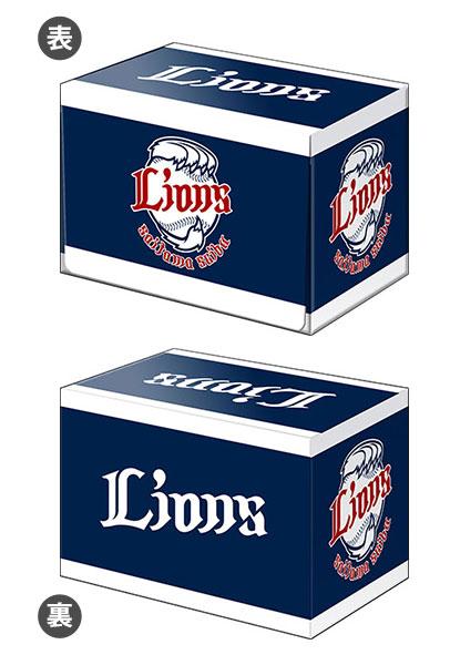 武士道 埼玉西武獅 高級牌組收納盒，展示正面及背面設計。