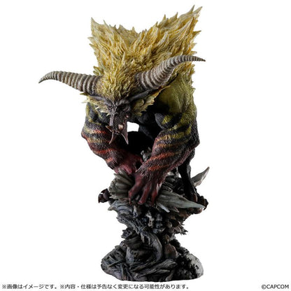 CAPCOM Figure Builder Creator's Model 金獅子 激昂拉加恩 復刻版：細緻的金獅子站立雕像，展示其充滿力量的姿態。