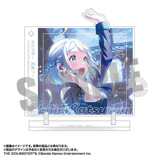 [Pre-order] School Idol Master Jacket Design Badge &amp; Standing Plaque Lilia Katsuragi "March 25 Pre-order"