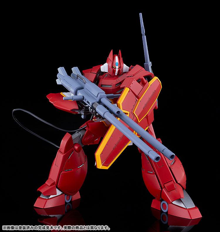 [預訂] MODEROID 機甲界 加里安重裝改 模型，手持雙管槍，紅色機體。